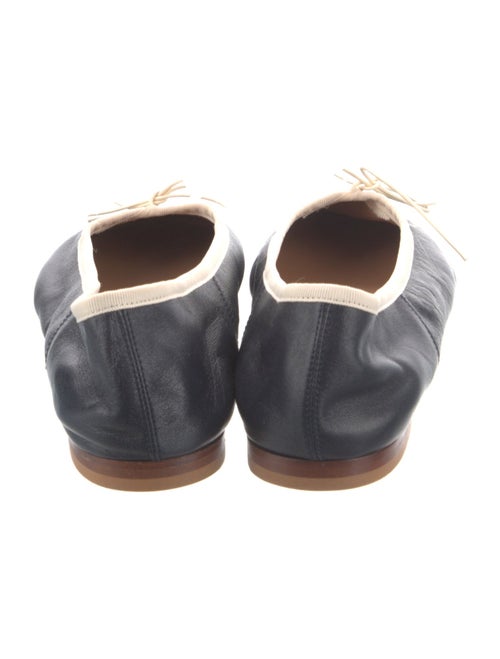 Mansur Gavriel Leather Grosgrain Trim Ballet Flats