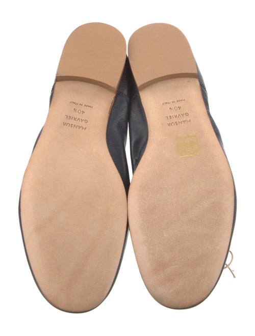 Mansur Gavriel Leather Grosgrain Trim Ballet Flats