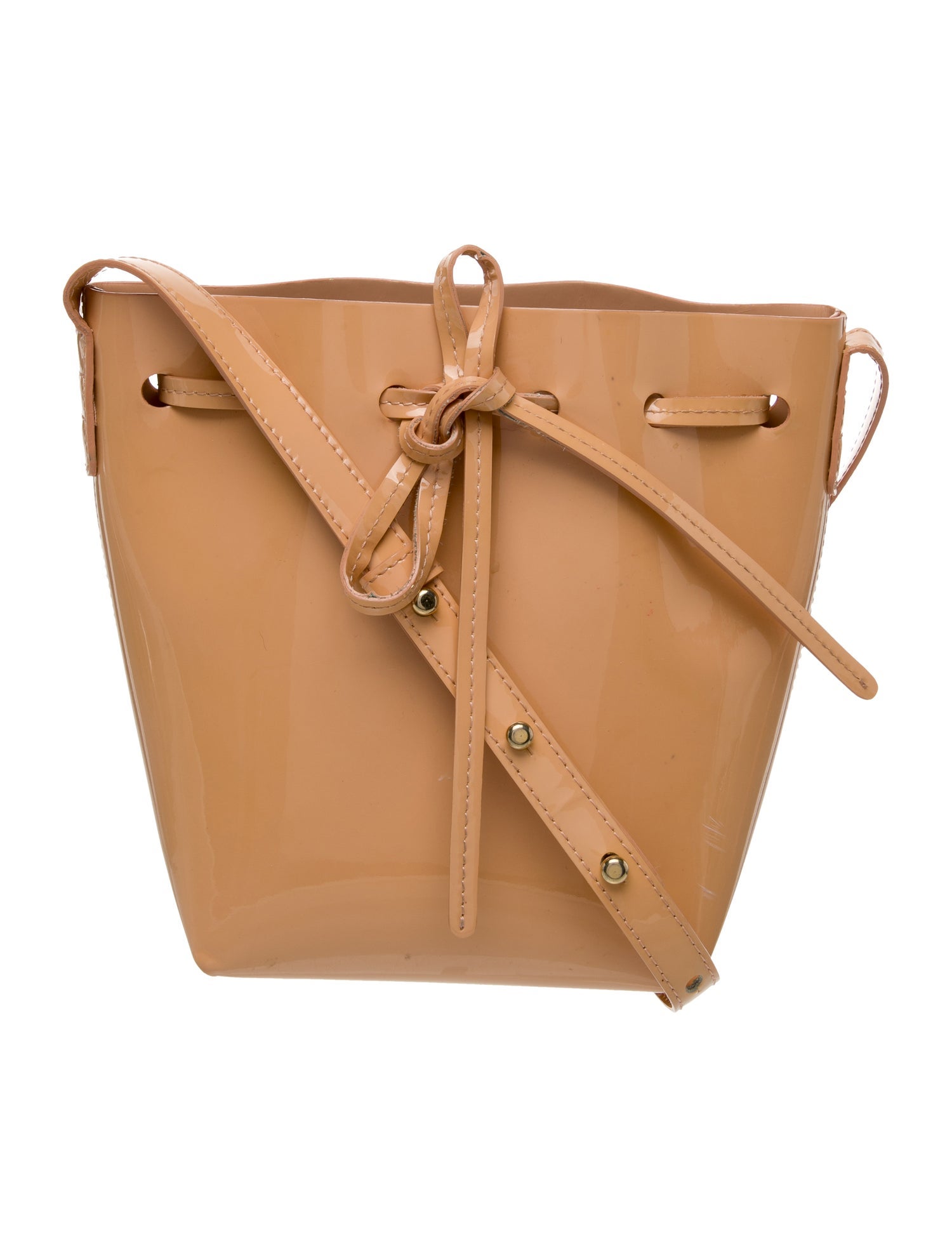 Mansur Gavriel Patent Leather Bucket Bag