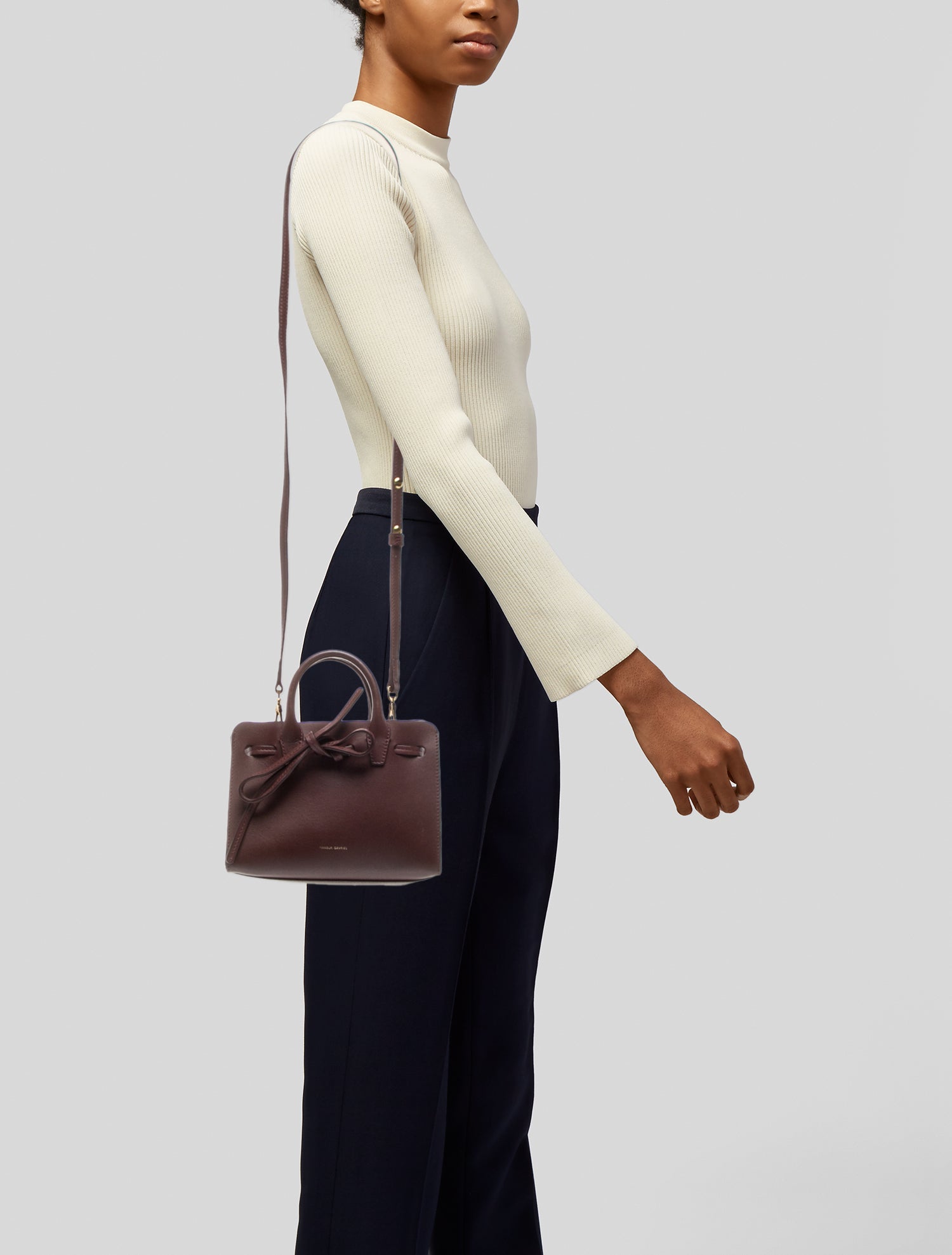 Mansur Gavriel Leather Top Handle Bag