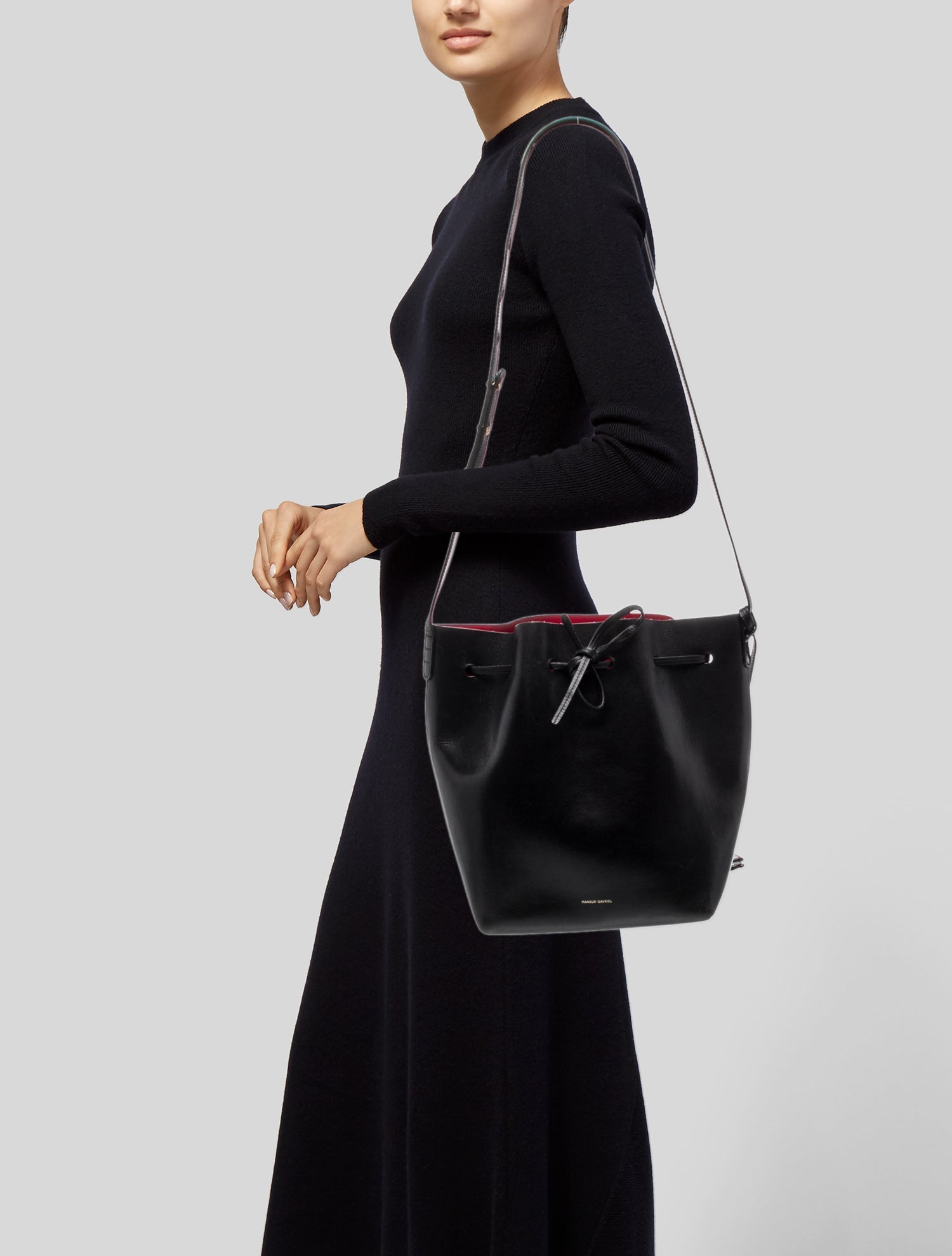 Mansur Gavriel Leather Bucket Bag