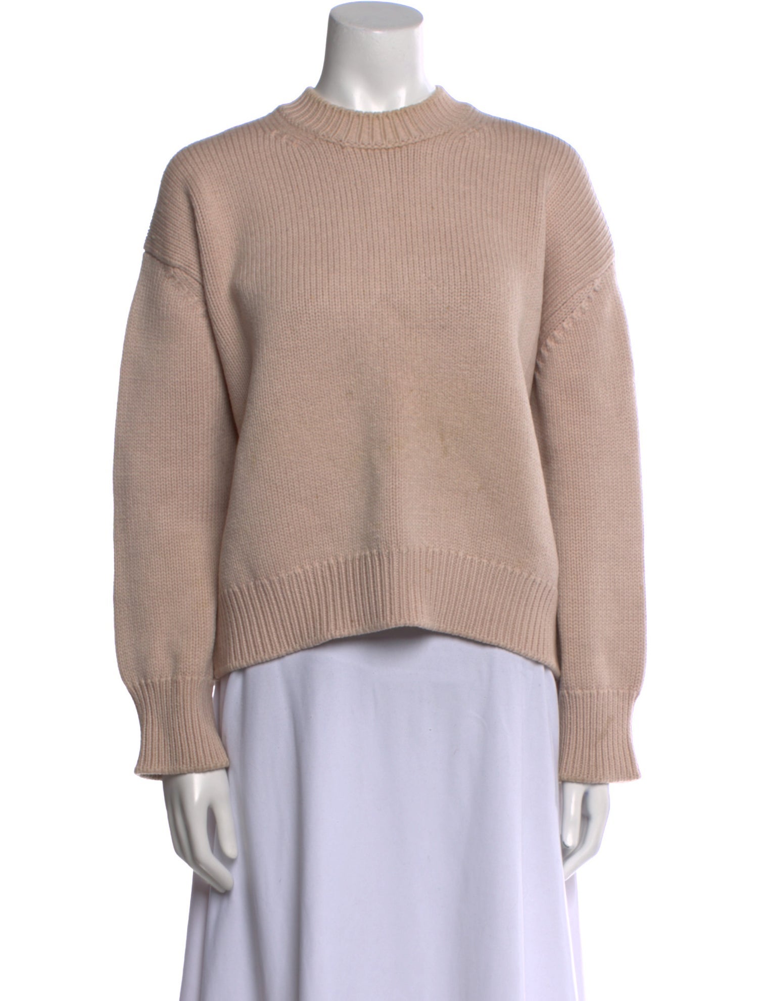 Mansur Gavriel Merino Wool Mock Neck Sweater