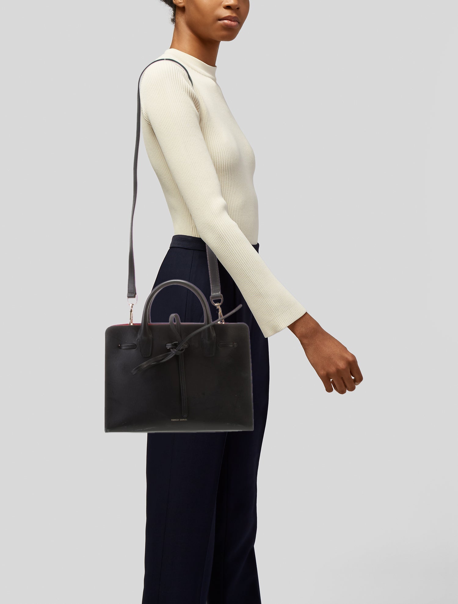 Mansur Gavriel Leather Top Handle Bag
