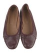 Mansur Gavriel Leather Bow Accents Ballet Flats