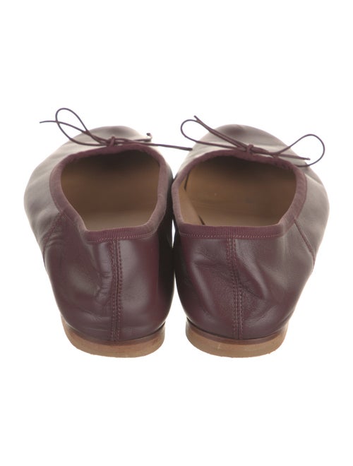 Mansur Gavriel Leather Bow Accents Ballet Flats