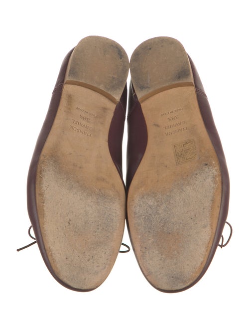 Mansur Gavriel Leather Bow Accents Ballet Flats