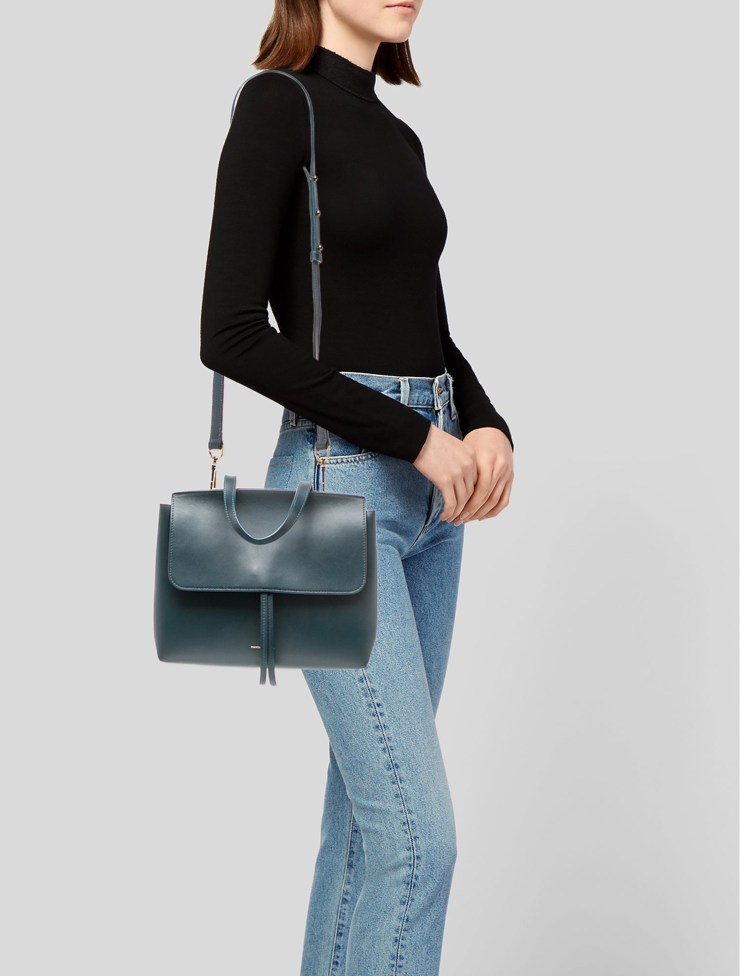 Mansur Gavriel Leather Top Handle Bag