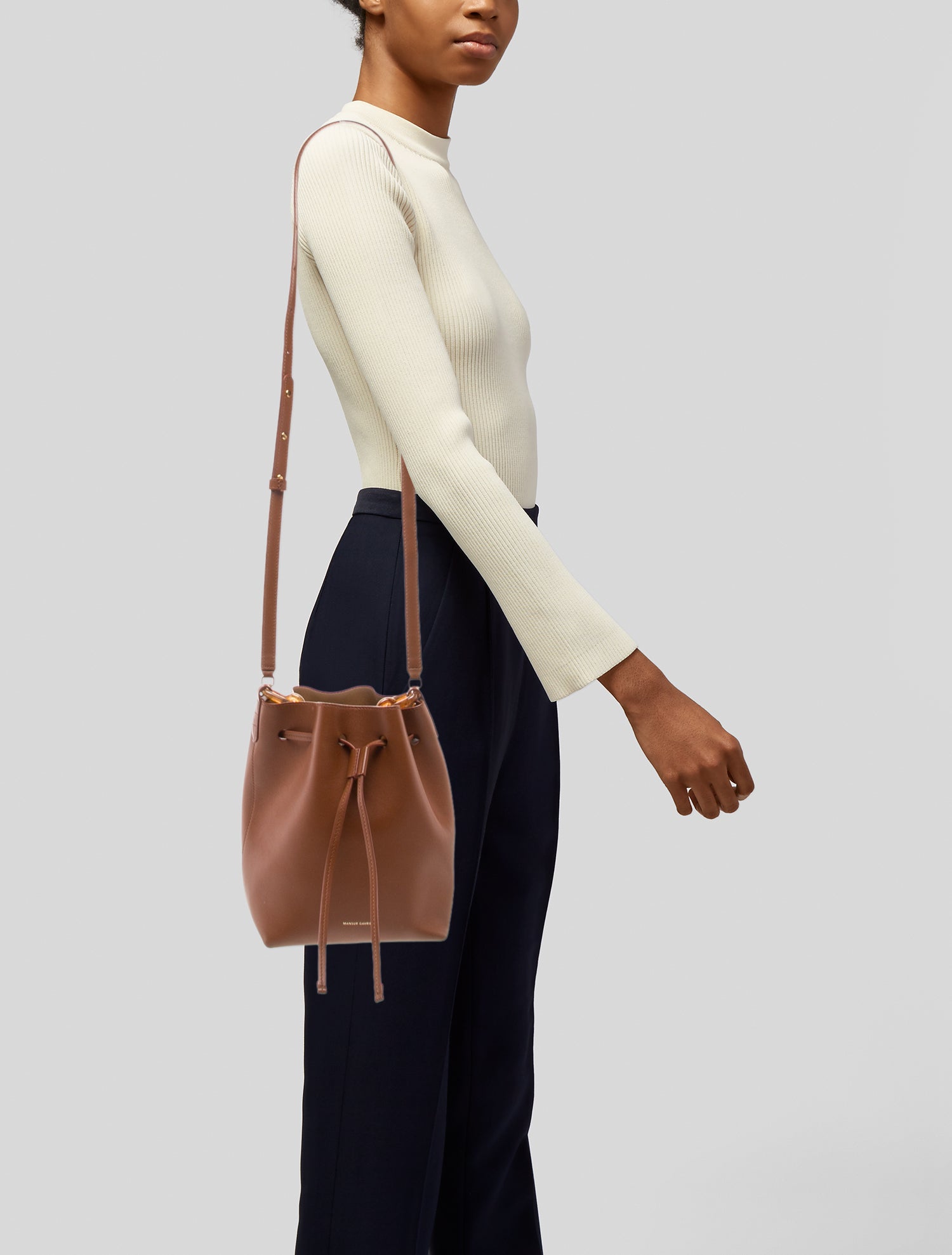 Mansur Gavriel Leather Bucket Bag