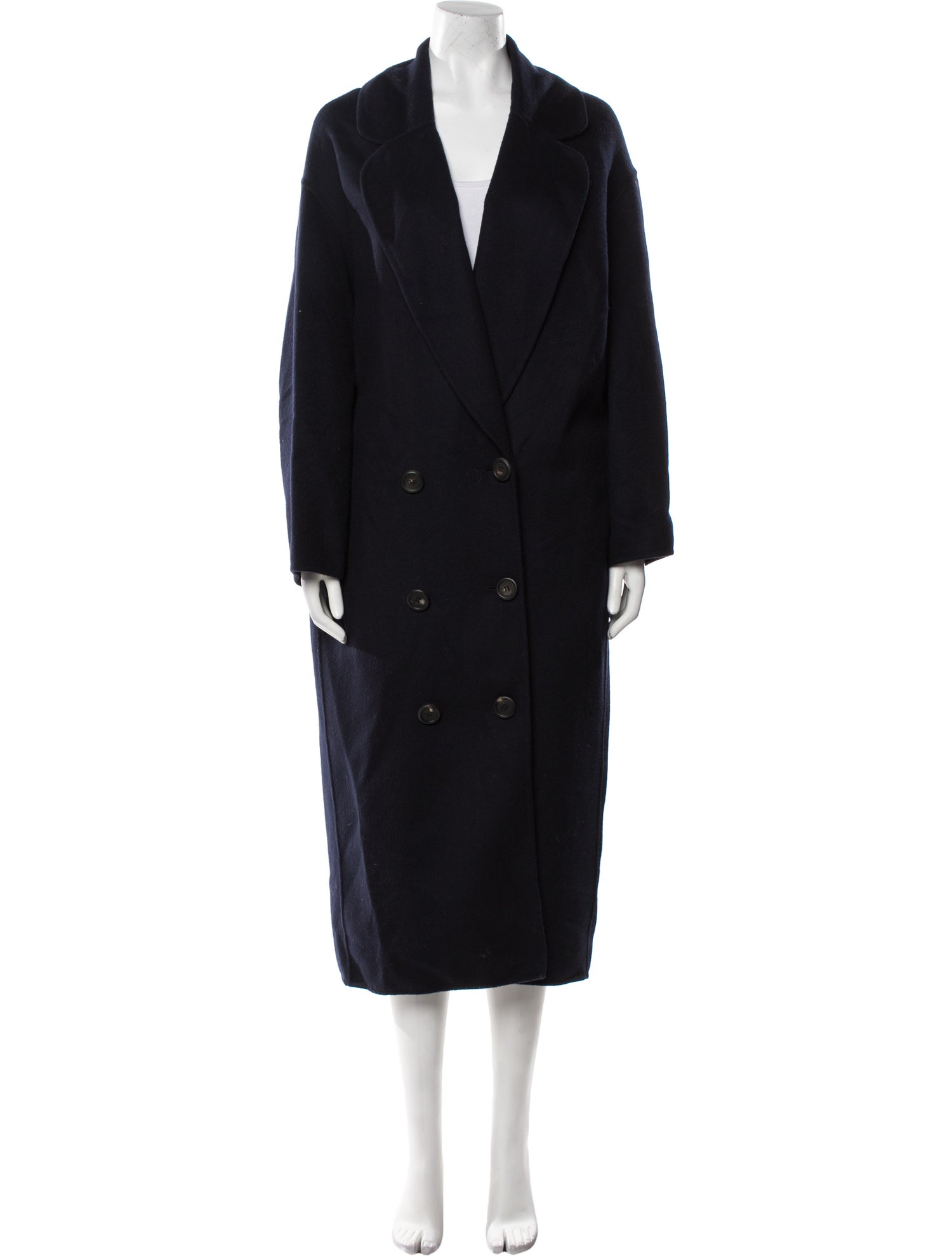 Mansur Gavriel Virgin Wool Faux Fur Coat