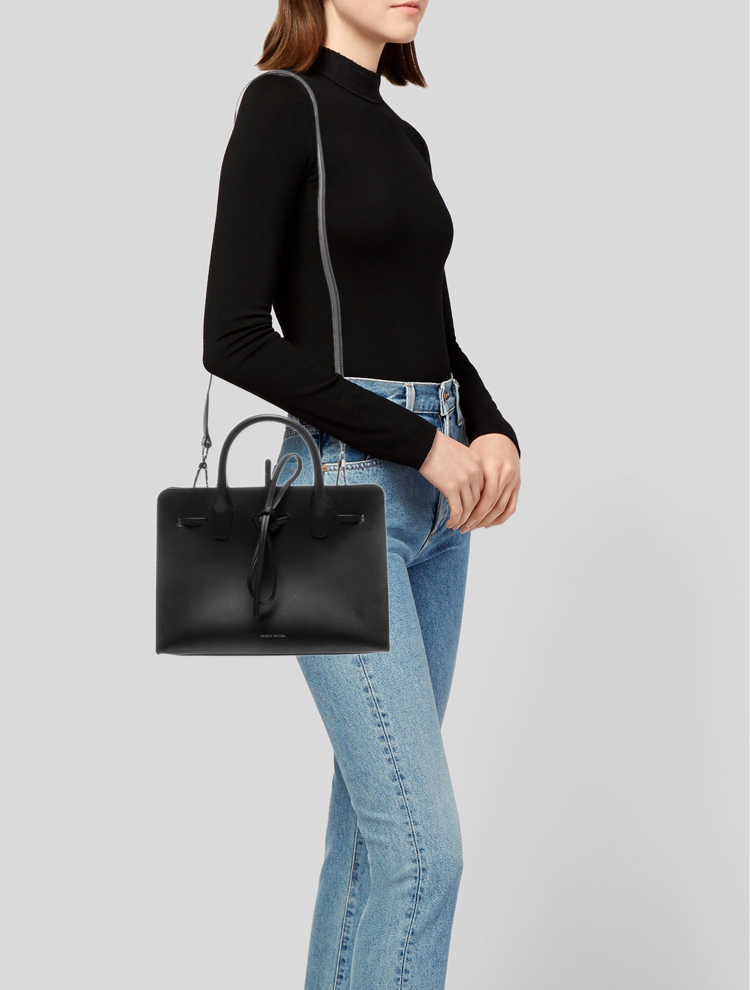 Mansur Gavriel Leather Top Handle Bag