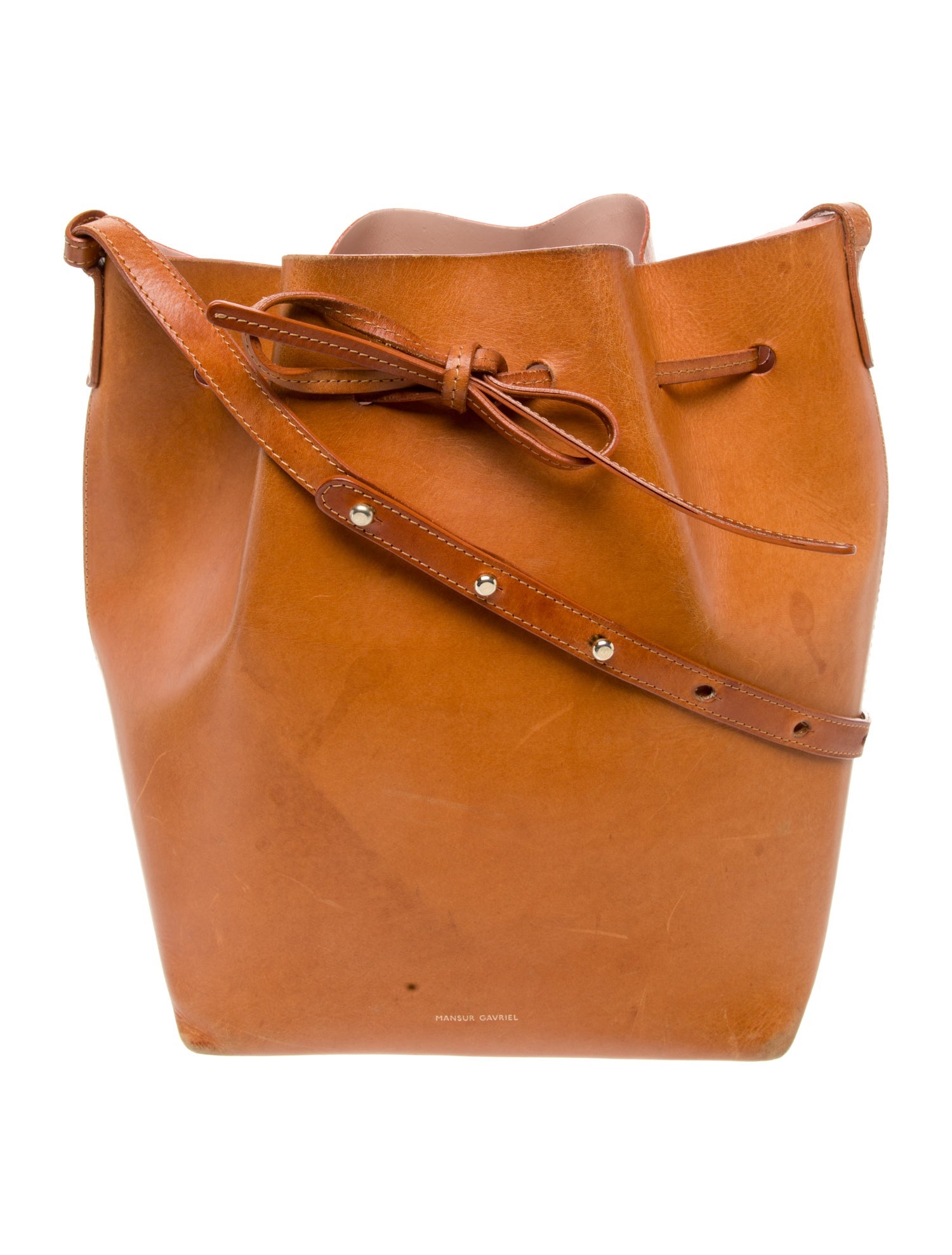 Mansur Gavriel Leather Bucket Bag