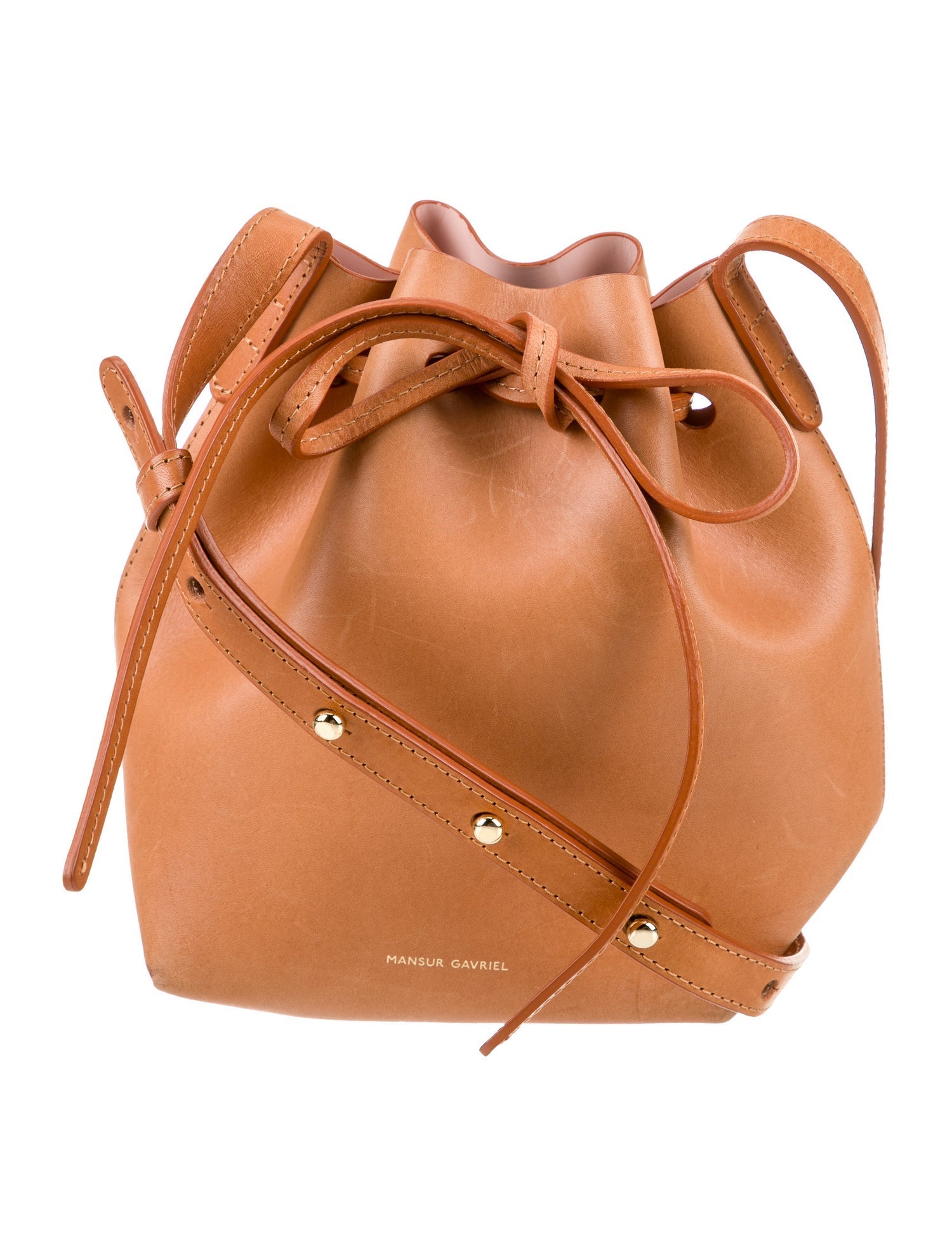 Mansur Gavriel Leather Bucket Bag