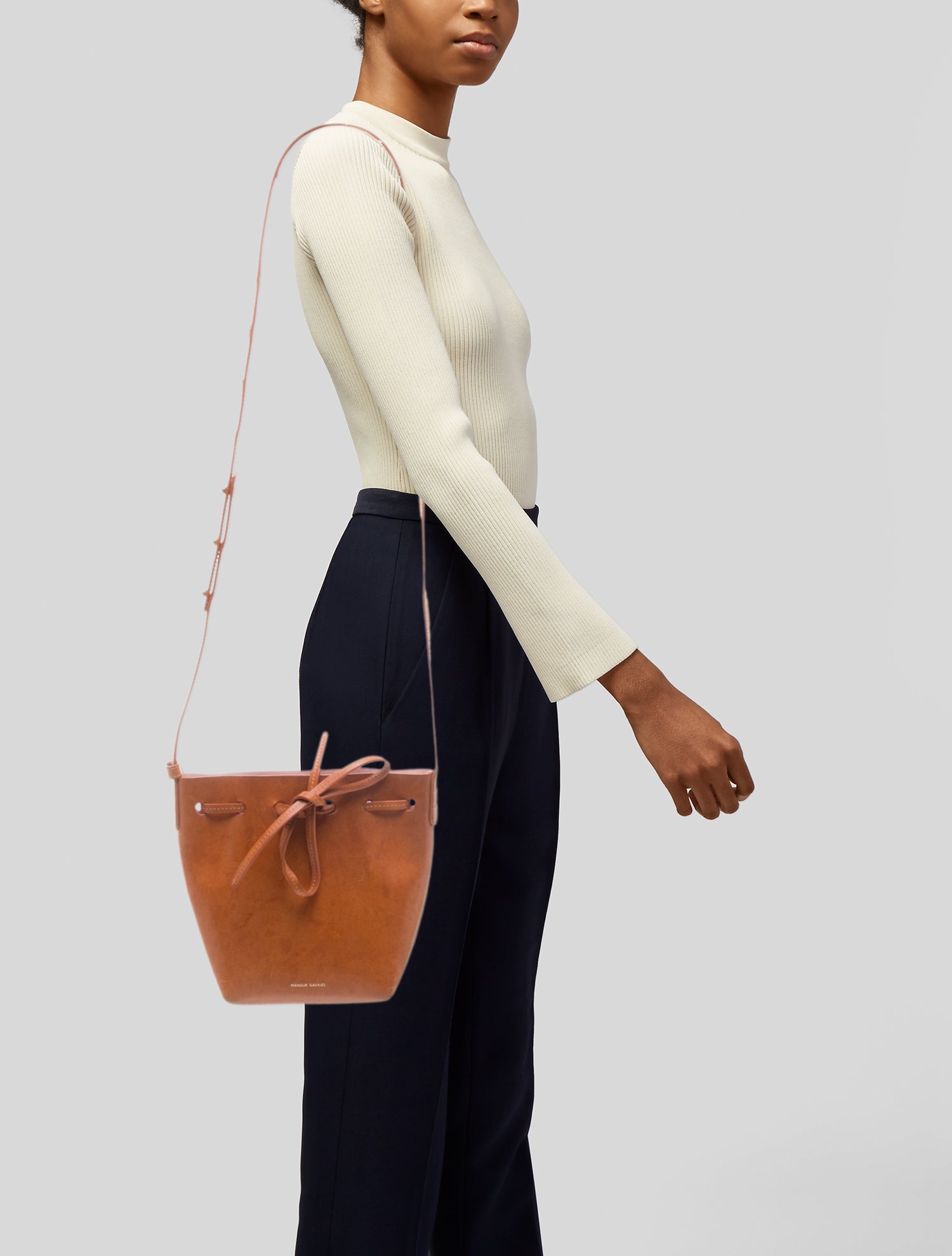 Mansur Gavriel Leather Bucket Bag