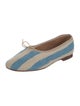 Mansur Gavriel Canvas Colorblock Pattern Ballet Flats