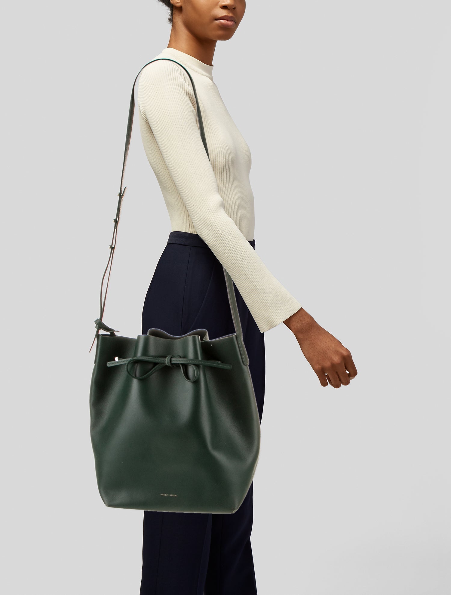 Mansur Gavriel Leather Bucket Bag