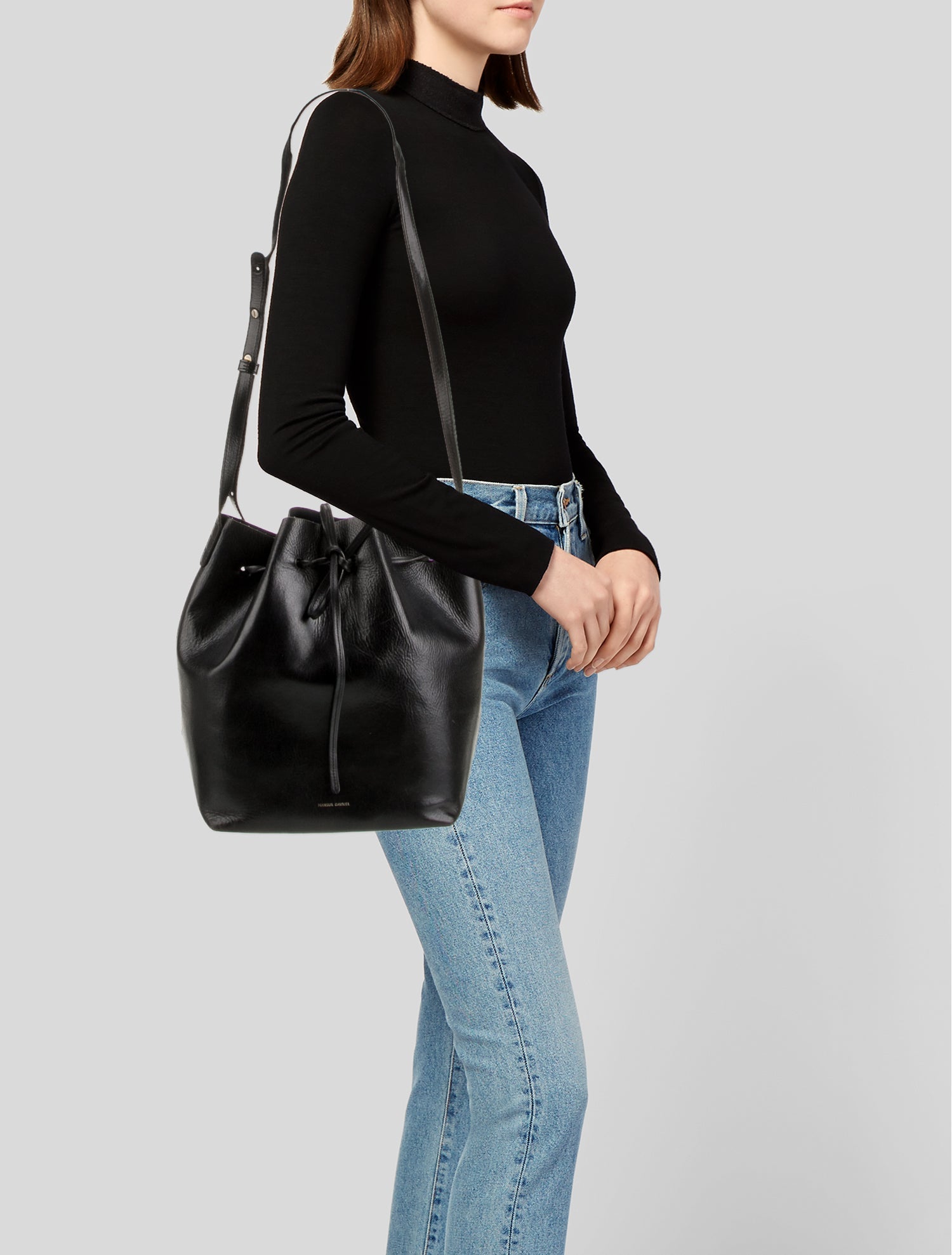 Mansur Gavriel Leather Bucket Bag