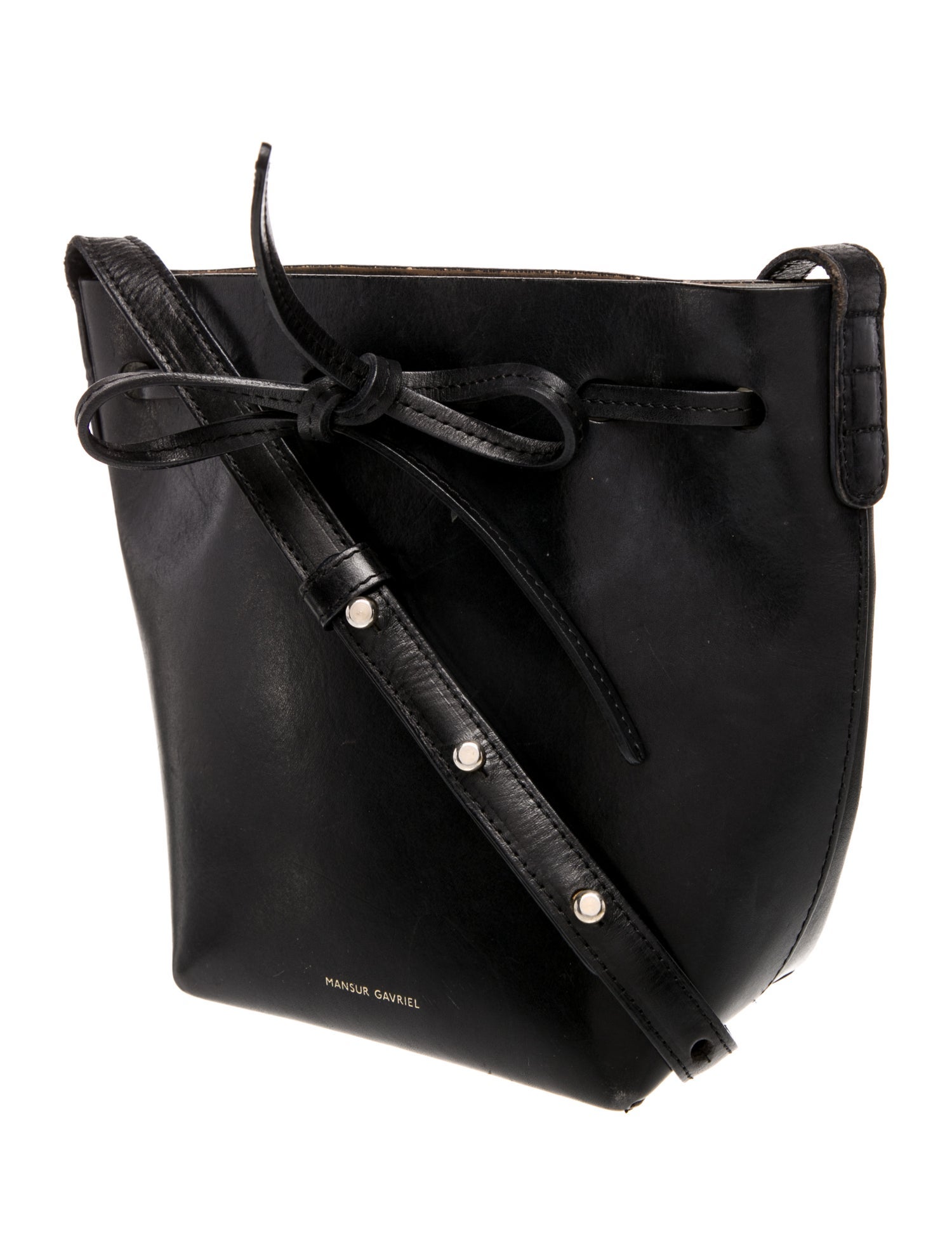 Mansur Gavriel Leather Messenger Bag