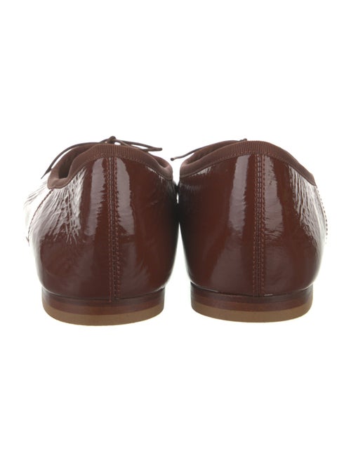 Mansur Gavriel Patent Leather Bow Accents Ballet Flats