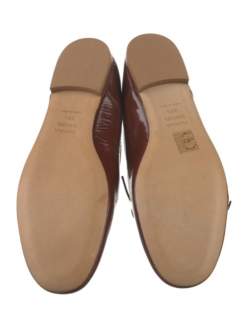 Mansur Gavriel Patent Leather Bow Accents Ballet Flats