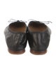 Mansur Gavriel Leather Bow Accents Ballet Flats