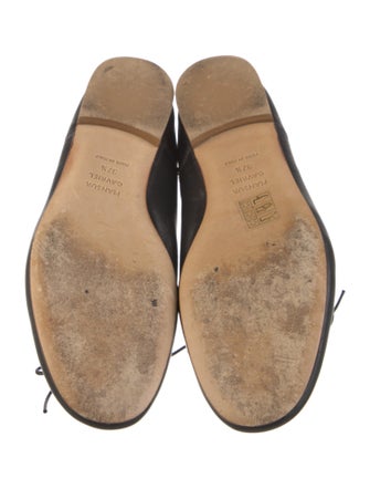 Mansur Gavriel Leather Bow Accents Ballet Flats