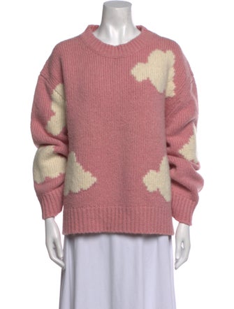 Mansur Gavriel Printed Crew Neck Sweater