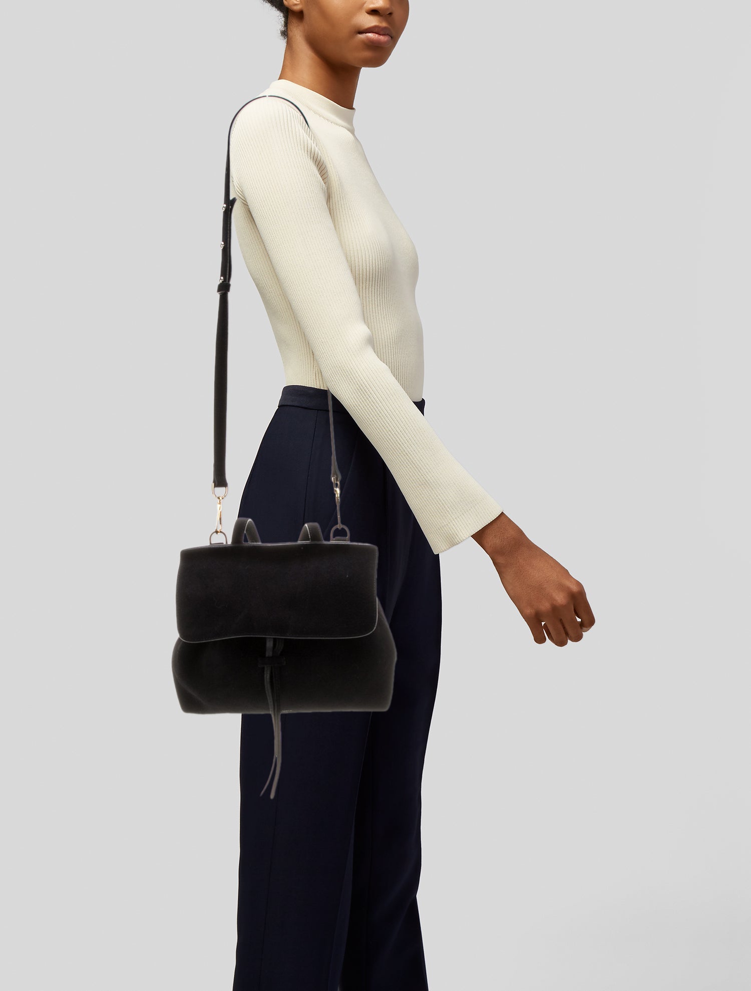 Mansur Gavriel Suede Crossbody Bag