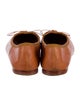 Mansur Gavriel Leather Bow Accents Ballet Flats