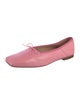 Mansur Gavriel Leather Bow Accents Ballet Flats