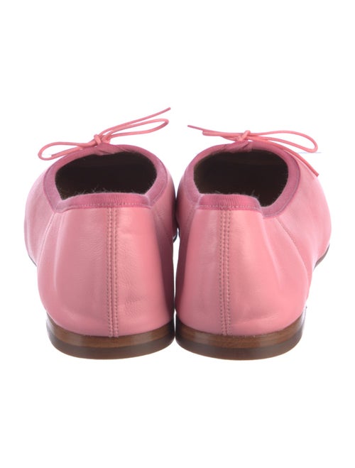 Mansur Gavriel Leather Bow Accents Ballet Flats