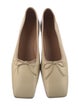 Mansur Gavriel Leather Lace Trim Embellishment Ballet Flats