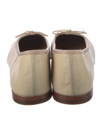 Mansur Gavriel Leather Lace Trim Embellishment Ballet Flats