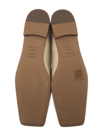 Mansur Gavriel Leather Lace Trim Embellishment Ballet Flats