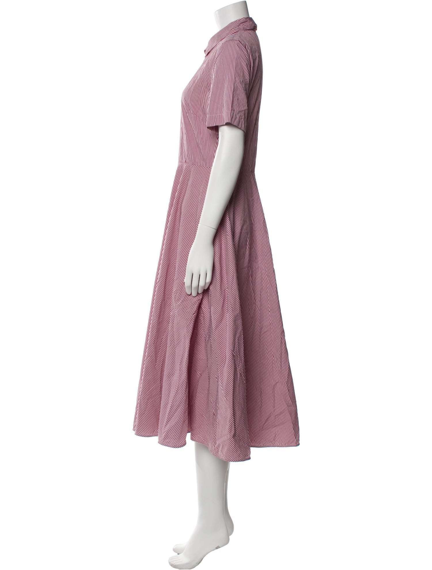 Mansur Gavriel Striped Midi Length Dress