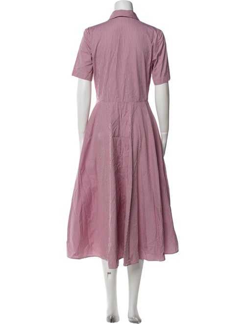 Mansur Gavriel Striped Midi Length Dress