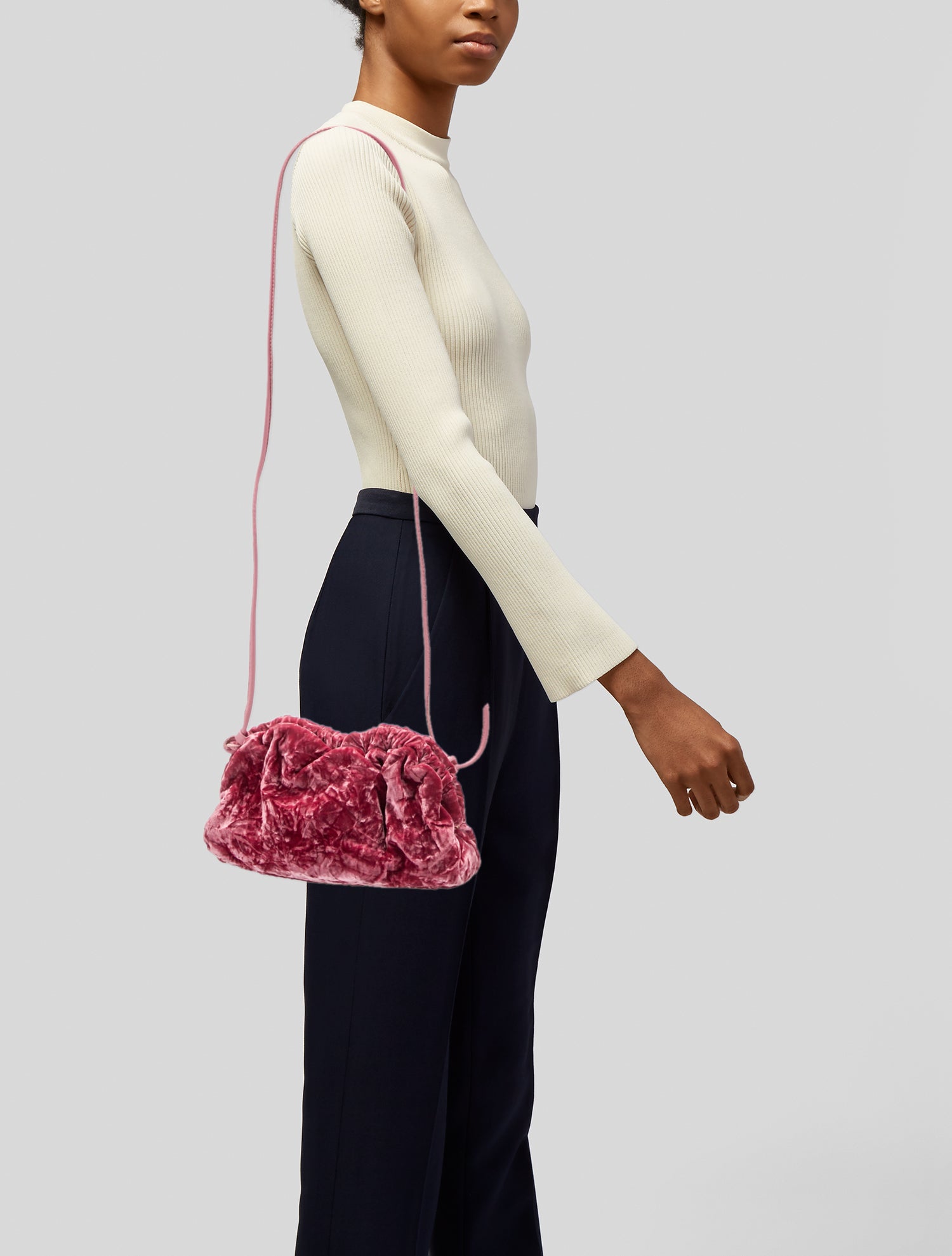 Mansur Gavriel Velvet Crossbody Bag