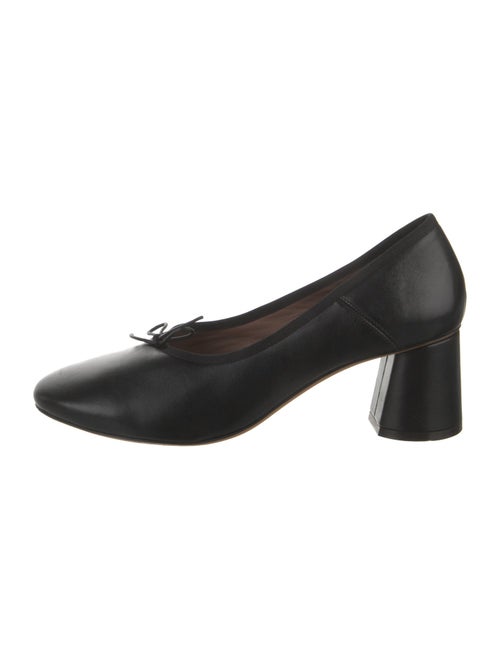 Mansur Gavriel Leather Bow Accents Pumps