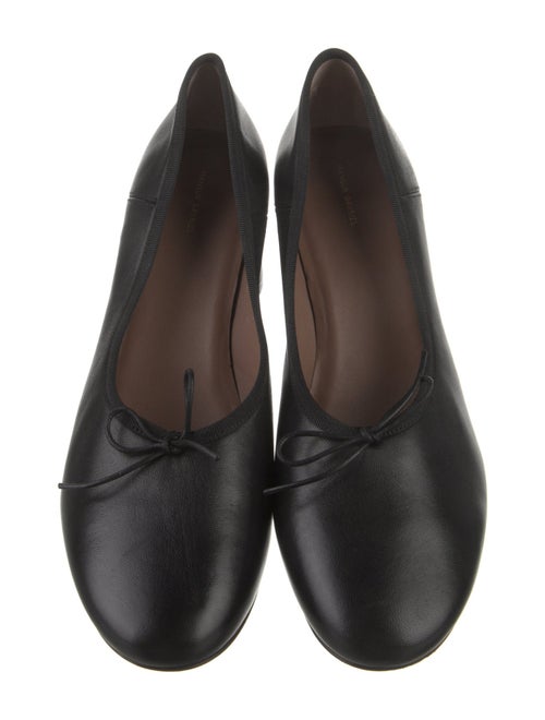 Mansur Gavriel Leather Bow Accents Pumps