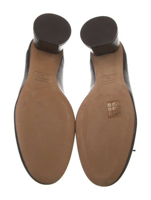 Mansur Gavriel Leather Bow Accents Pumps