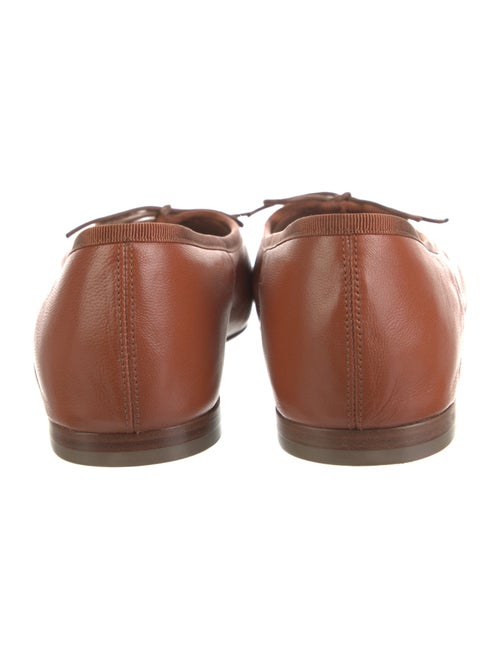 Mansur Gavriel Leather Bow Accents Ballet Flats