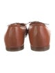 Mansur Gavriel Leather Bow Accents Ballet Flats