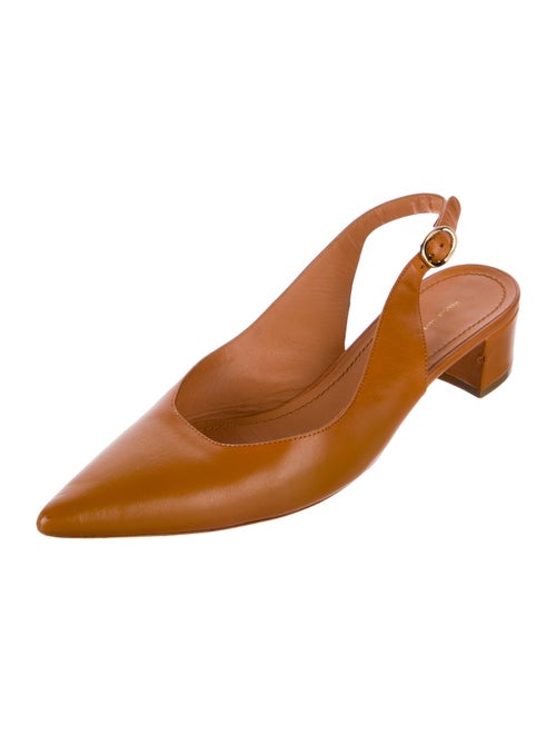 Mansur Gavriel Leather Slingback Pumps