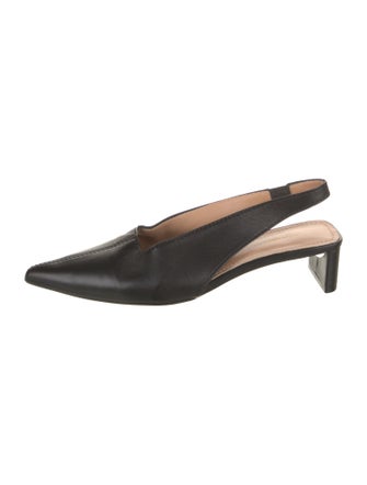 Mansur Gavriel Leather Slingback Pumps