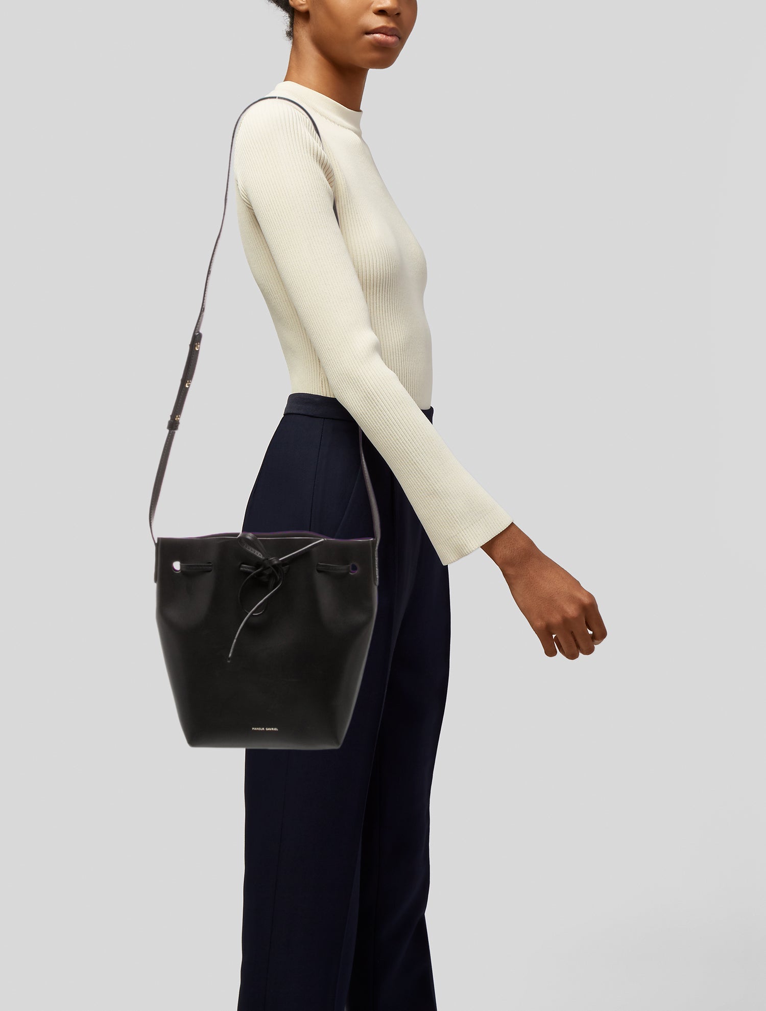 Mansur Gavriel Leather Bucket Bag