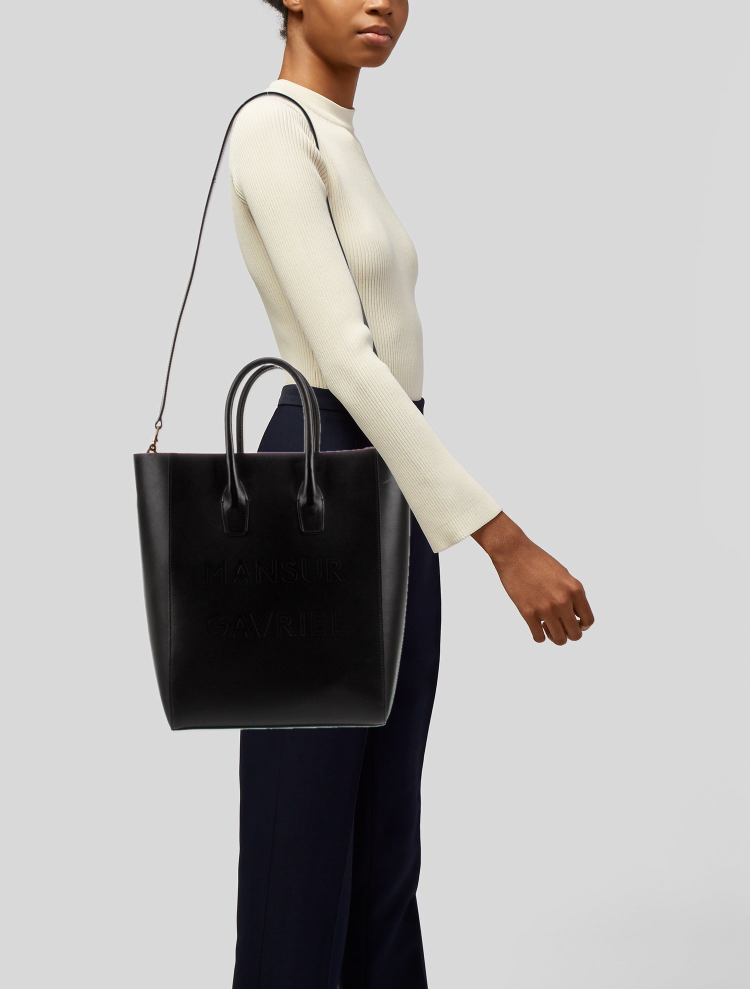 Mansur Gavriel Leather Bucket Bag