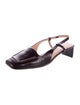 Mansur Gavriel Patent Leather Slingback Pumps