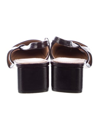 Mansur Gavriel Patent Leather Slingback Pumps