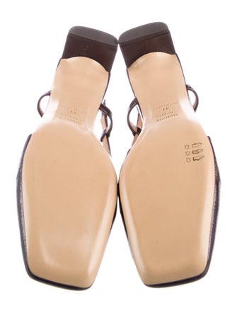 Mansur Gavriel Patent Leather Slingback Pumps