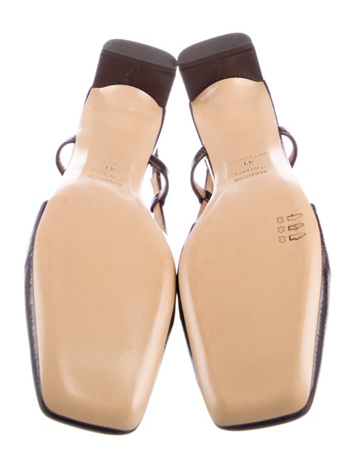 Mansur Gavriel Patent Leather Slingback Pumps