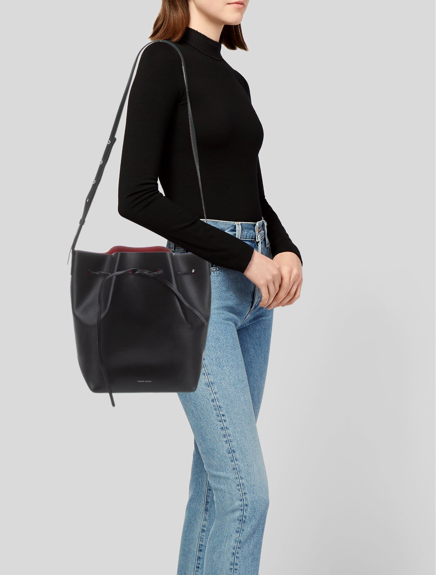 Mansur Gavriel Leather Shoulder Bag